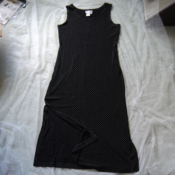 90’s Vintage Polka Dot Maxi Dress - Picture 2 of 3